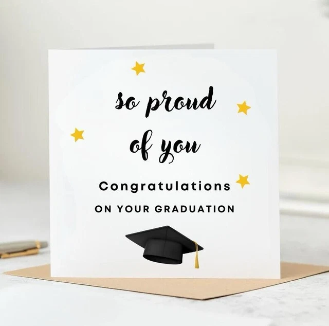 PERSONALISED GRADUATION CARD Congratulations On Your Graduation Card ...
