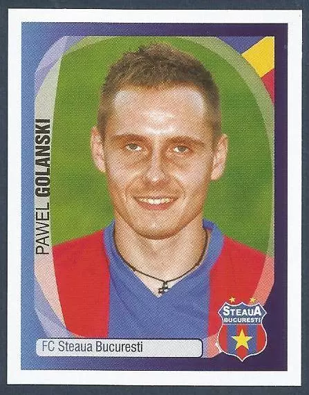 PANINI UEFA CHAMPIONS LEAGUE 2008-09- #507-STEAUA BUCURESTI-PAWEL GOLANSKI