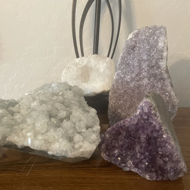 Crystal Allies Natural Specimens Amethyst Crystal Cluster LOT