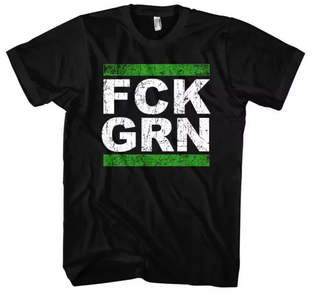 FCK GRN T-Shirt | Anti Grün Demo Ampel Widerstand Politik Fuck Gegen Grüne M1