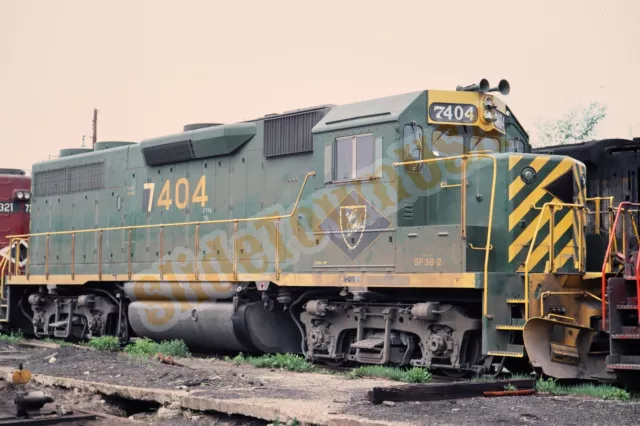 Vtg 1976 Train Slide 7404 D&H Delaware & Hudson Engine X3L118