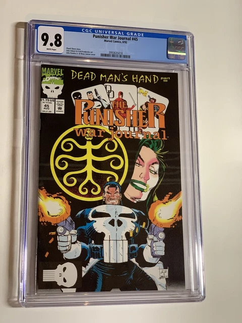 Punisher War Journal 45 Cgc 9.8 White Pages Marvel 1992￼