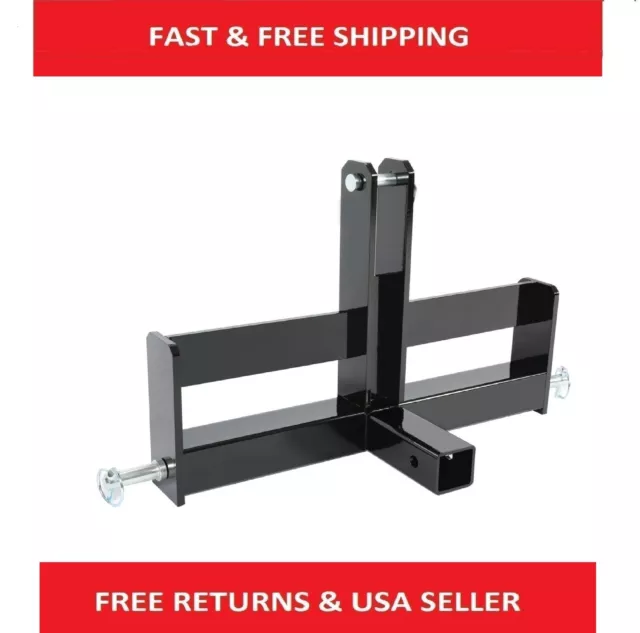 Drawbar With Suitcase Weight Steel Brackets 2" Receiver For CATEGORY 1 Tractor