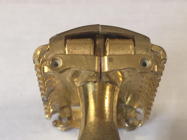 Vtg Gillette SHERATON 1st Generation TTO Razor Gold Tone  Open Comb c.1937 9