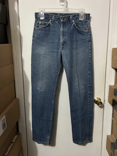 EUC Mens vintage 80’s Levis 505 Orange Tab Regular Straight Blue Jeans USA 32x32
