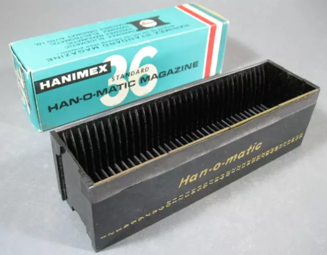 Vintage/retro 60s Hanimex Han-O-Matic 35mm slide magazine- 36 slide capacity