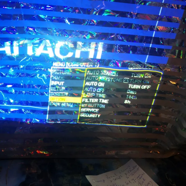 Hitachi CP-X253 LCD Projektor mit neuer Fernbedienung Tragetasche Anleitung Power Lead