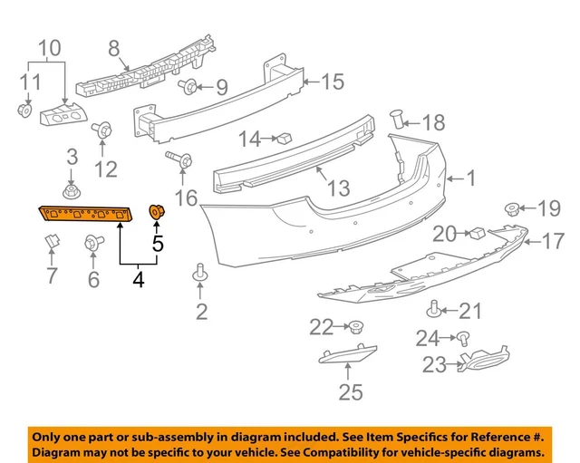 Chevrolet GM OEM 16-18 Malibu Arrière Bumper-Guide Support Droit 84047940