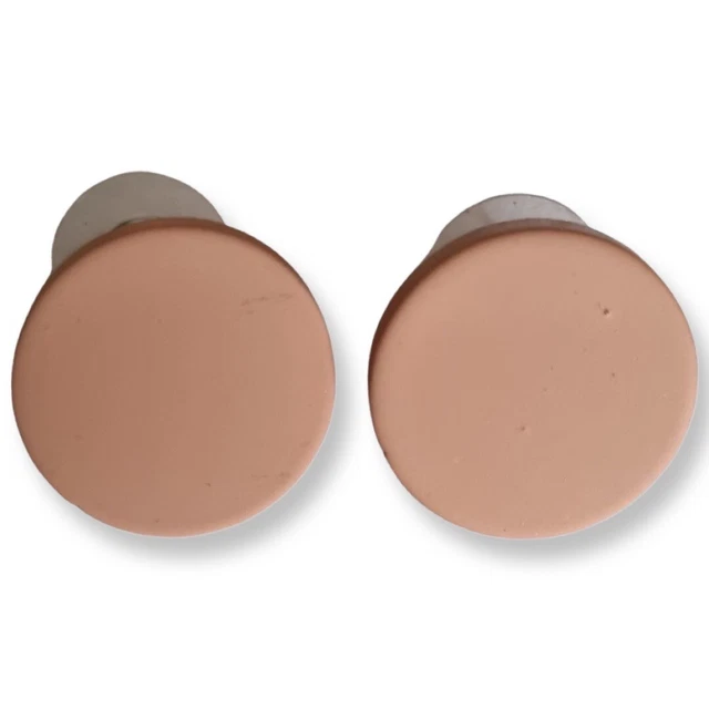 Handgefertigte Ohrringe aus Polymer Ton - beige