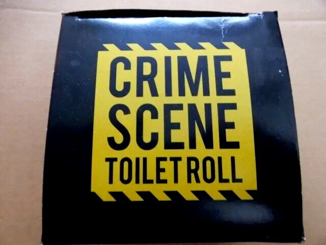 Novelty  "Crime Scene" TOILET PAPER, New. FREEPOST.