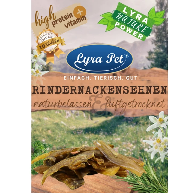 5 kg Rindernackensehnen naturbelassen & luftgetrocknet Hundefutter Lyra Pet®