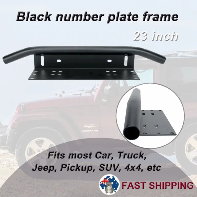 23" Number Plate Bullbar Frame For Driving Light Bar Mount Mounting Bracket