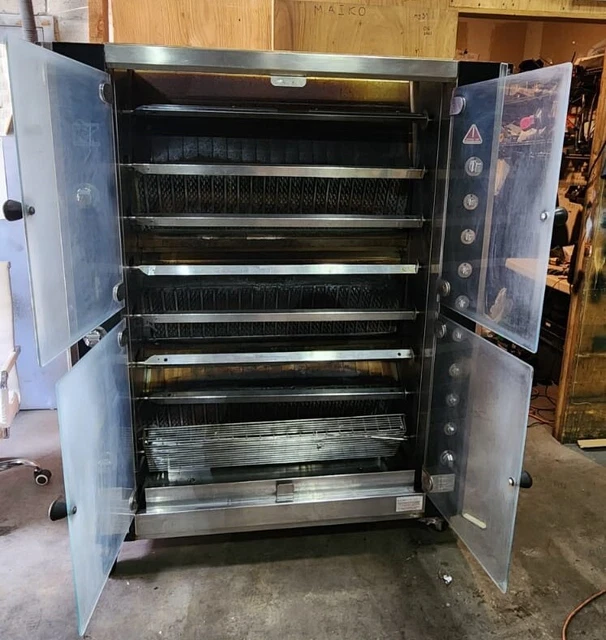 Rotisol-France GrandFlame GF1375-8G-Natural Gas Rotisserie  8 Spits -123,000 BTU