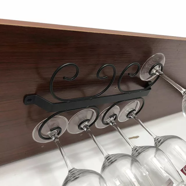 4/8/12  Slots Wine Glass Rack Holder Storage Drying Hanging Bar Rack Hanger `