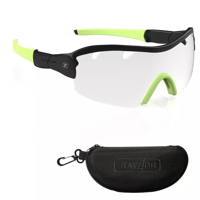 RayZor Clear Cycling Glasses Photochromic Sunglasses Sports Wrap Uv400  RRP£49