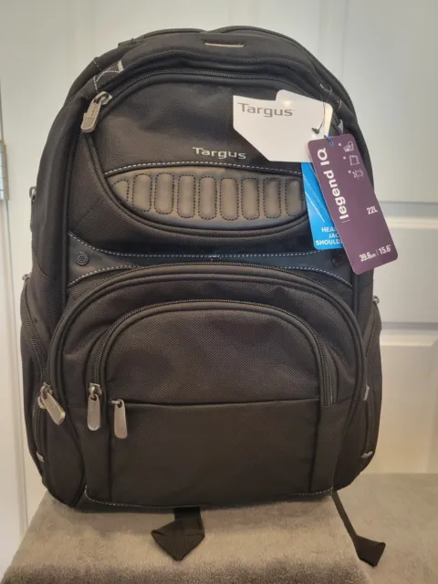 NEW PRICE! Targus Legend IQ 16 inch Laptop Backpack Black Headphone Jack