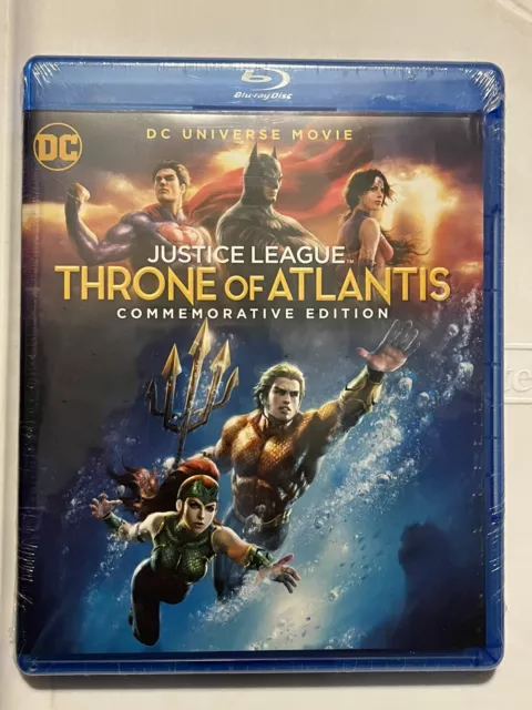 Dc Justice League Throne Of Atlantis Blu Ray Dvd Commemorative Edition