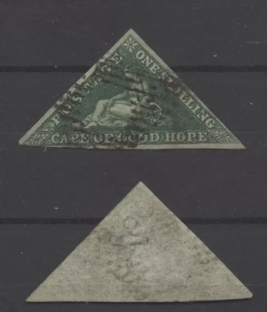 No: 123999 - CAPE OF GOOD HOPE (1855) -VERY OLD & INTERESTING  1 SHILLING STAMP!