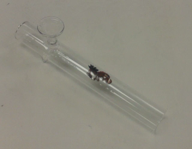Single 6" Clear Glass Tobacco Smoking Pipe Steamroller Steam Roller .75"M Dragon