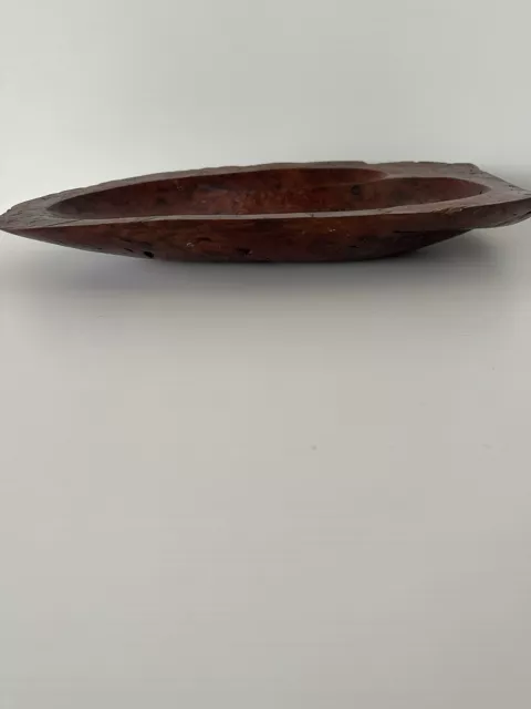 Hand Carved Turned Large Red Beech Burr Wood Bowl by Rob Waanders New Zealand
