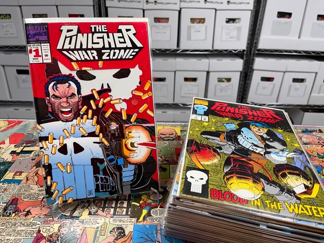 PUNISHER WAR ZONE #1-41 1992 Marvel Comics Complete Series Full Run Lot of 41 🔥