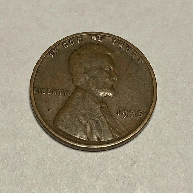 1935 Lincoln Wheat Cent (G - F) Good to Fine  Penny 1c Coin Collectible