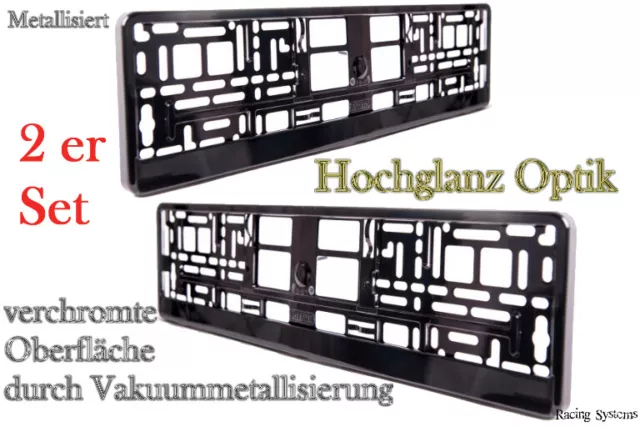 KENNZEICHENHALTER ERUCARAT BLACK Brilliant Klavierlack schwarz  Kennzeichenrahmen EUR 12,90 - PicClick DE