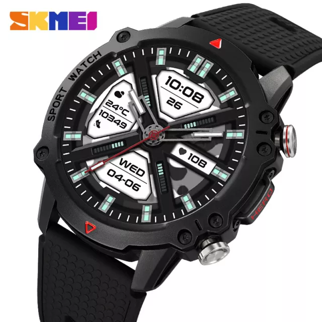 SKMEI Men Bluetooth Call Watch Smart Watch Blood Pressure Tracker Calorie Watch