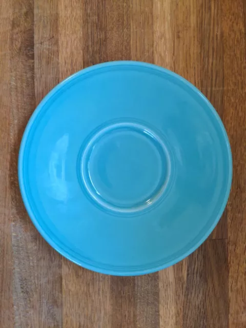 Fiesta Turquoise Blue Jumbo Saucer Plate 6.75" Homer Laughlin Fiestaware HLC