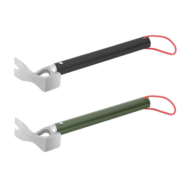 Marteau Camping Outil Camping Durable Marteau De Camping Léger - Maillet Alliage Aluminium Pour Tente Et Bâche Aluminium Outil Multifonction Randonnée