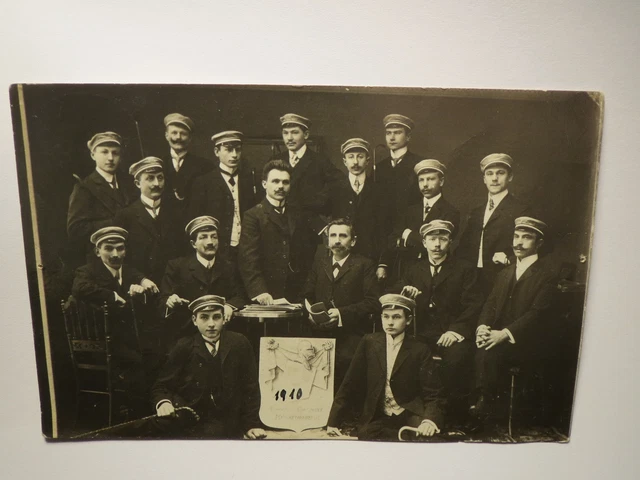 Blankenburg a. H. - 1910 - Technische Fachschule - Gruppenbild Foto / Studentika
