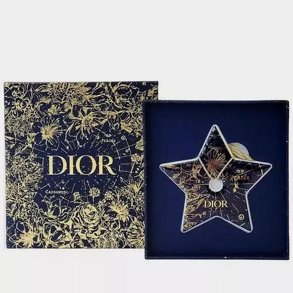 DIOR Holiday 2021 Limited Edition Empty Gift Box 8.5” x 8.25” x 3” With  Ribbon