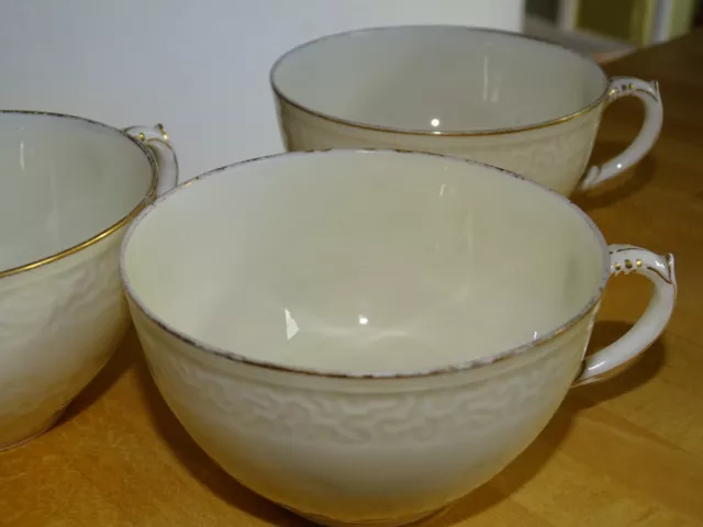 HAVILAND 3 ANCIENNES TASSES  CAFE OU THE EN PORCELAINE XIXe EMILE BOURGEOIS