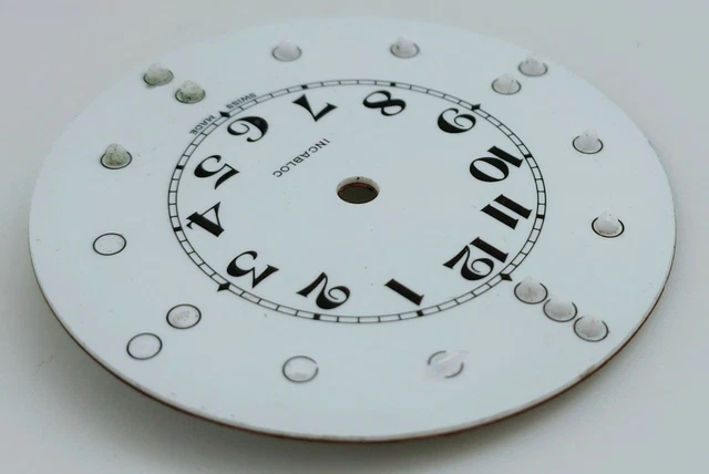 Cadran De Montre Gousset Ancien émaillé - Pièce Horlogerie Vintage Neuve Sans étiquette