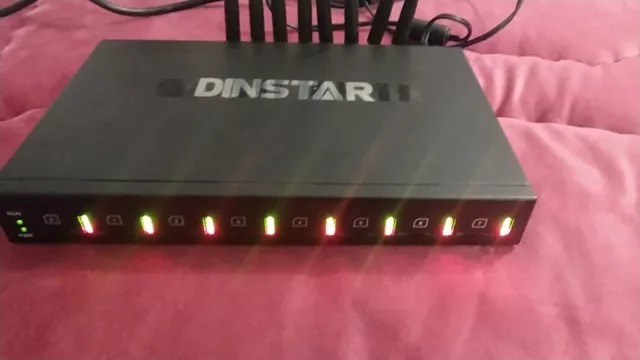Dinstar 8 channels voip gateway 2G/900/1800/850/1900 - VoIP/SIP