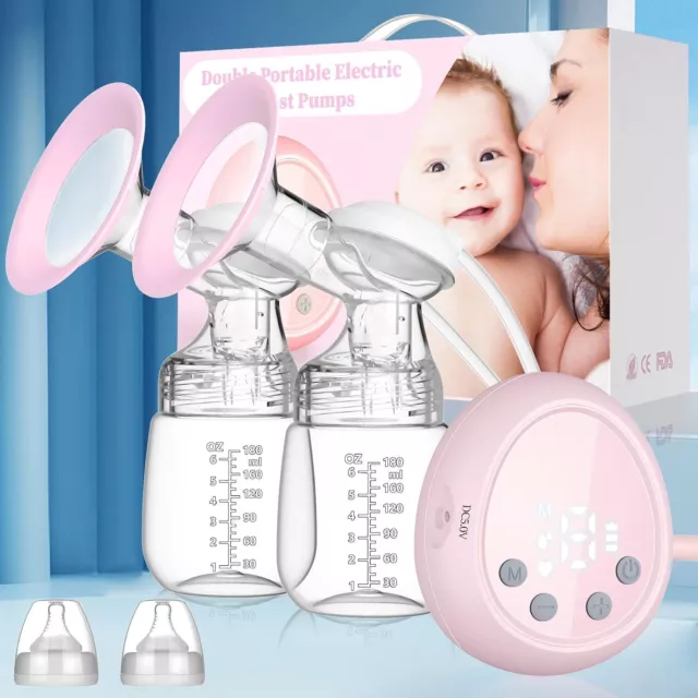 USB Electric Breast Pump Automatic Double Breastpump Baby Feeding Milk Maker