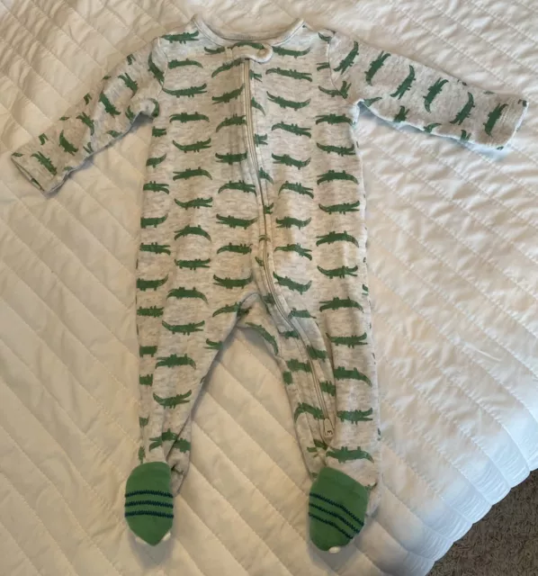Baby Boys One Piece Sleeper Pajamas 3-6 months Cotton Knit Footed Lot of 4