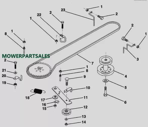 Husqvarna Transmission Drive Belt Made With Kevlar Lt112 Lt120 Lt125 Lt130 Lt100