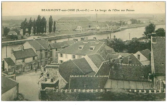 95.BEAUMONT SUR OISE.n°19489.LA BERGE DE L'OISE SUR PERSAN