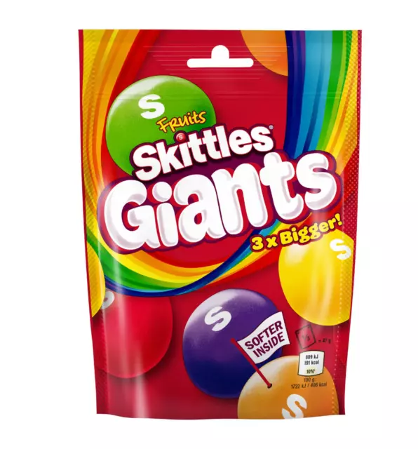 Skittles Giants Dulces de Frutas Bolsa 132g Múltiple Comprar Descuento