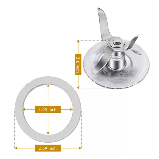 Ersatz 4961-011 Eiszerkleinerungsklinge für Oster Osterizer Mixer Haushalt 2