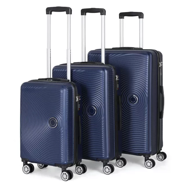 3 Piece Set Suitcase Spinner Hardshell Lightweight TSA Lock Carry on Luggage set