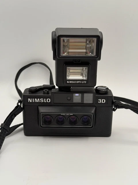 NIMSLO 3D QUADRA Lens 30mm Stereo 35mm Point & Shoot Film Camera