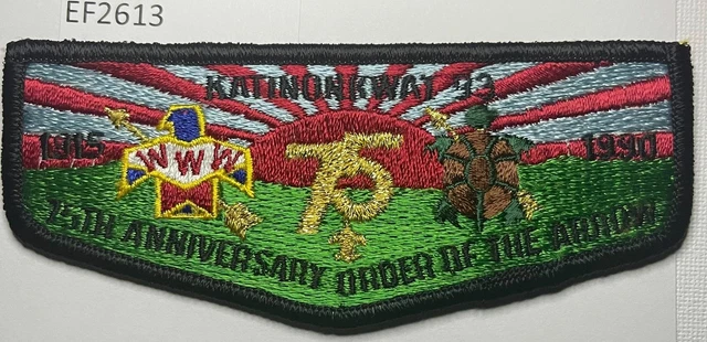 Boy Scout OA Katinonkwai Lodge Flap 75th Anniversary