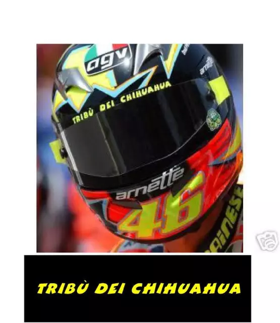 p111 TRIBU DEI CHIHUAHUA VALENTINO ROSSI Logo Pegatina Sticker Vinilo Adhesivo