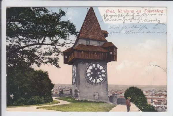 AK Graz, Uhrturm, 1903