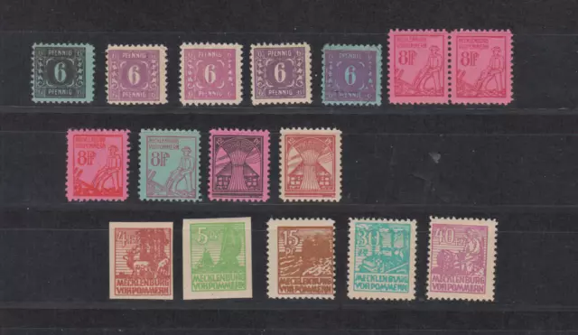 Sbz - Meck.-Vorpommern -- Lot -- Postfrisch (Mnh) --