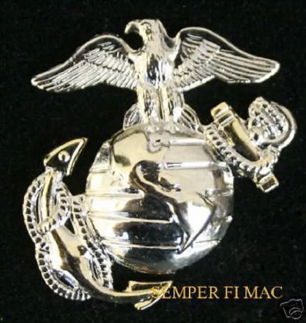 Us Marines Corps Eagle Globe Anchor Hat Pin Silver Gold Ega Usmc Semper Fi Gift