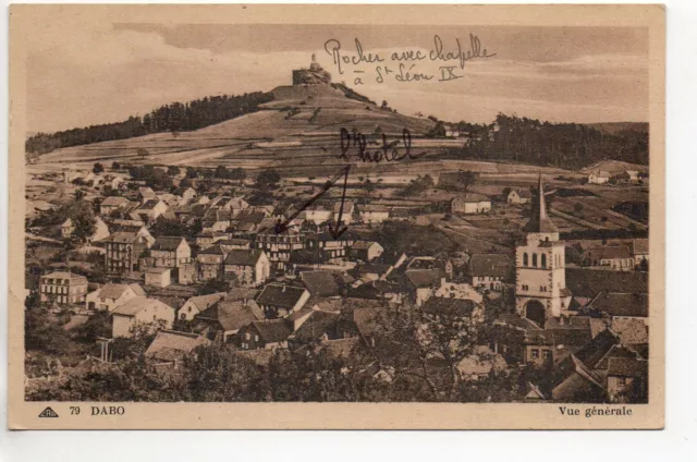 DABO  Moselle CPA 57  vue sur la commune