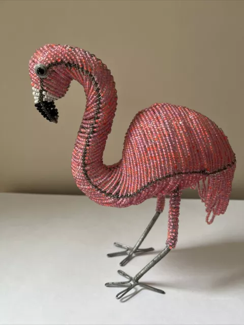 Beads Worx Pink Flamingo Metal Beads 8” tall X 4” W